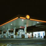 ガソリンスタンドの写真