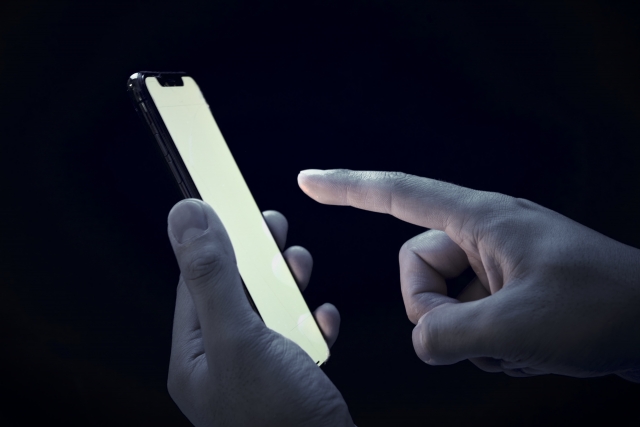 スマホ画面の汚れ