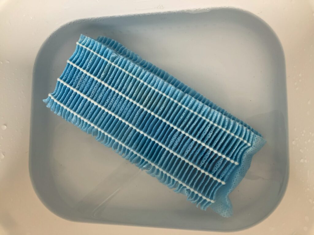 フィルタの漬け置き