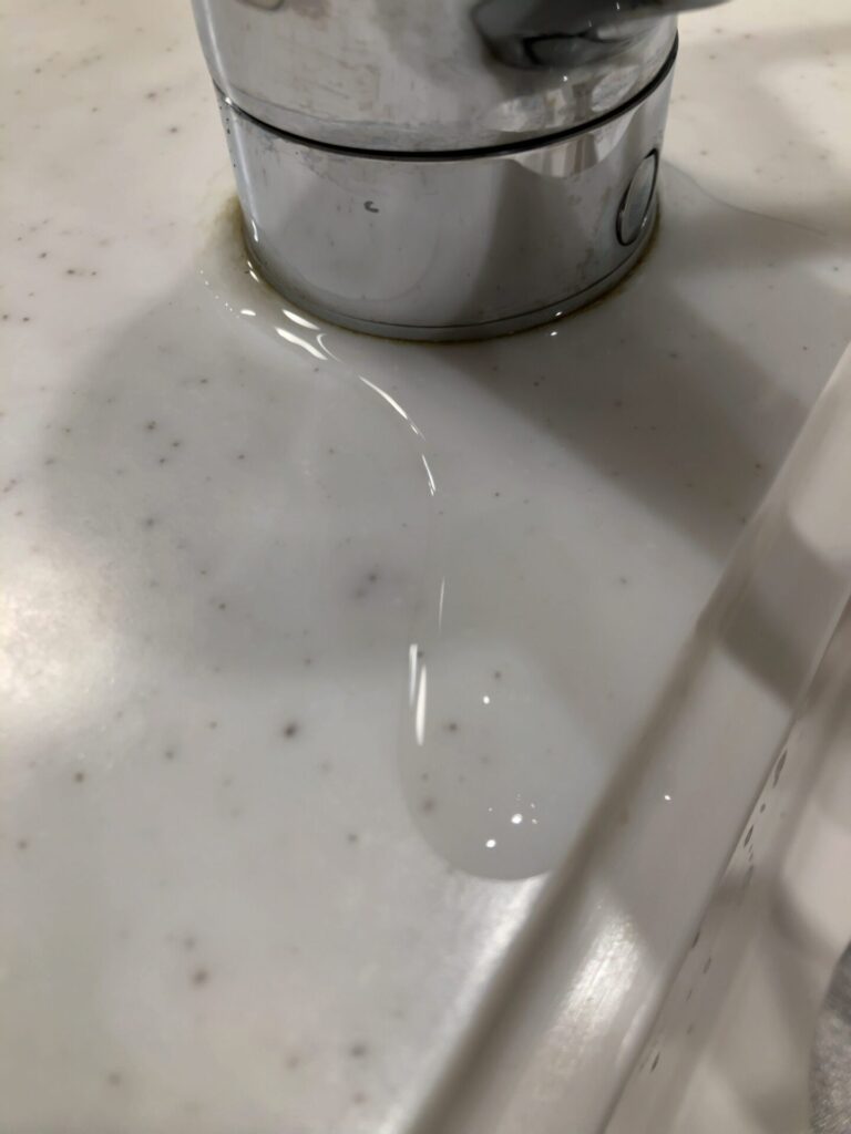 キッチン水栓からの水漏れ